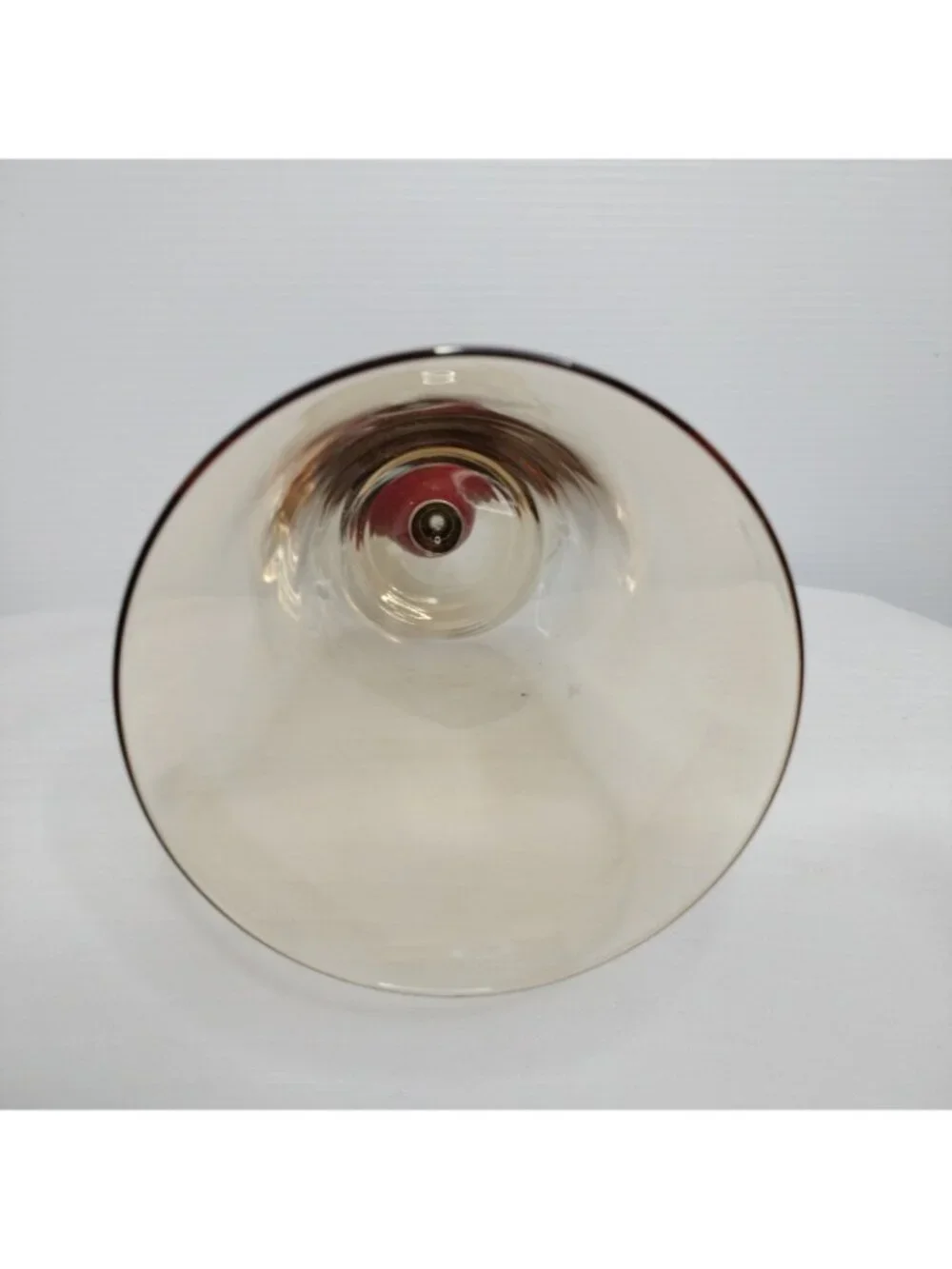 Slant Aristocrat Elegant Gold Tone Ruby Stem Beverage Glass 8